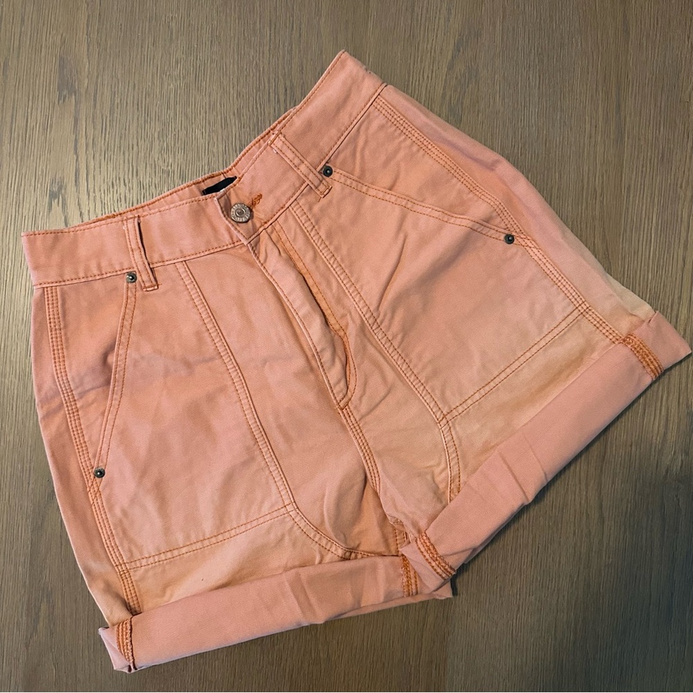 Urban Outfitters BDG Women's Peach Cargo Utility Shorts